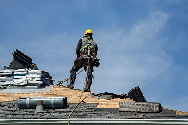 Professional Roofing technician working in Riegelsville, PA